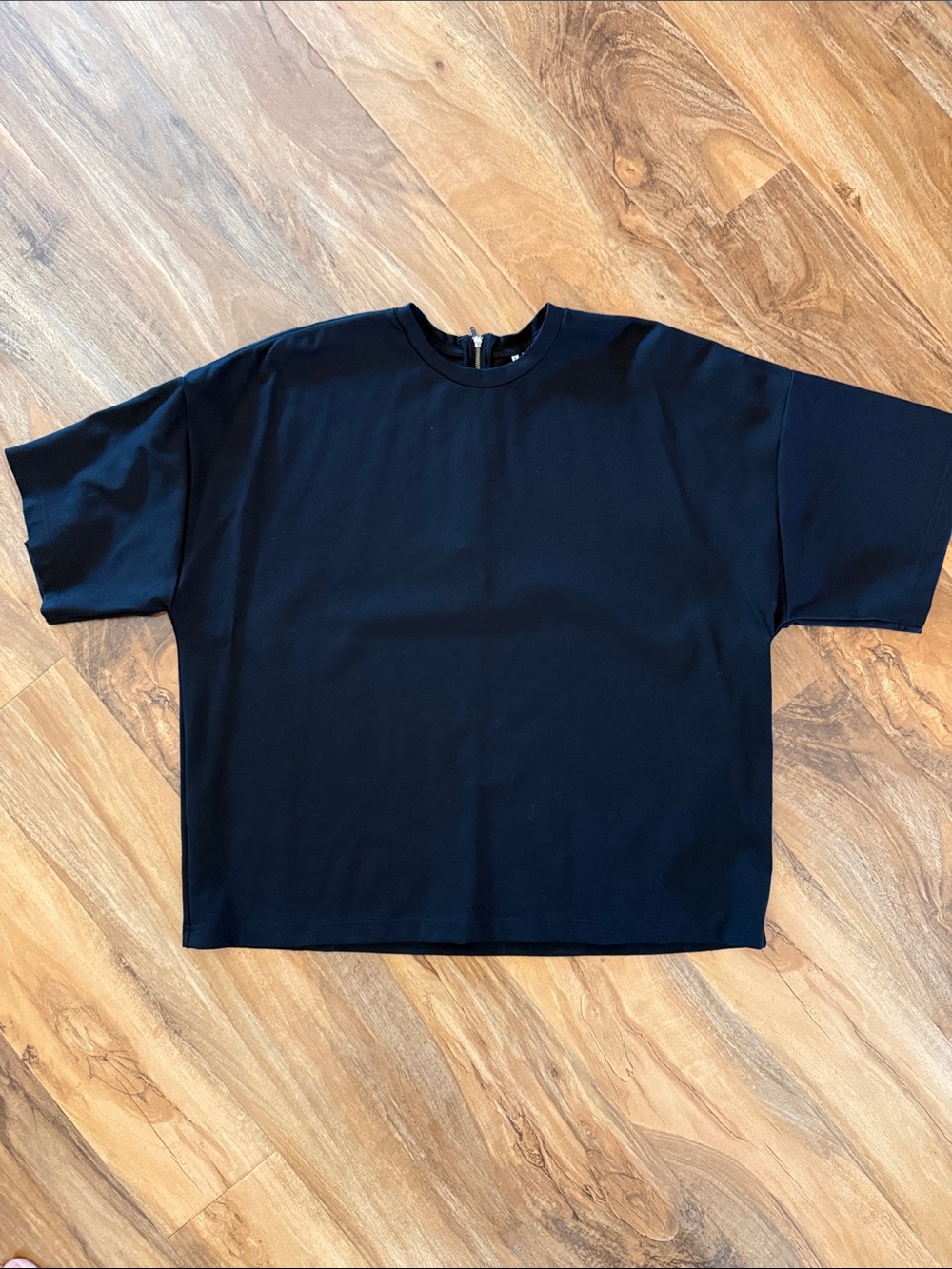 Nordstrom Oversized Women’s Black Crewneck Short-Sleeve Top - Size S/M